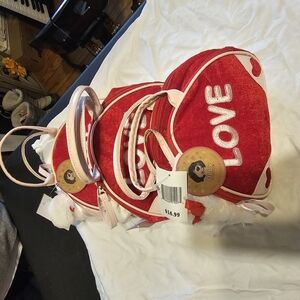 Red Heart-Shaped Love Backpack